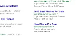 Use keywords to highlight ads in adwords