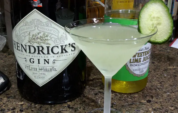 Gimlet made with Gin and Lime Juice